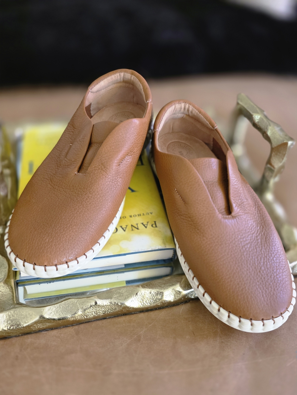 Women’s Casual Slip-On Loafers in Tan